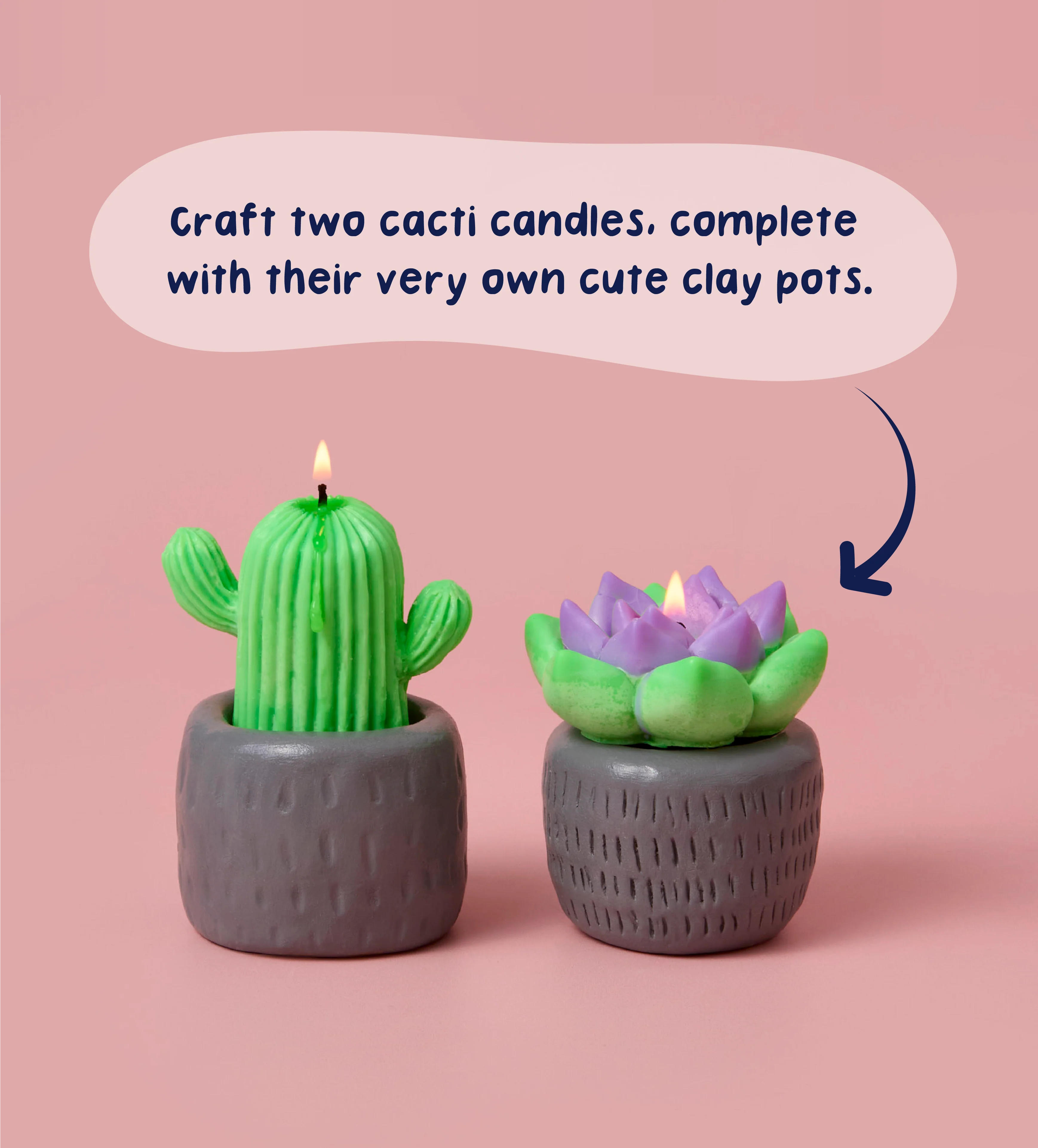 Cacti Creations Creative Candle & Clay Kit - Image 2