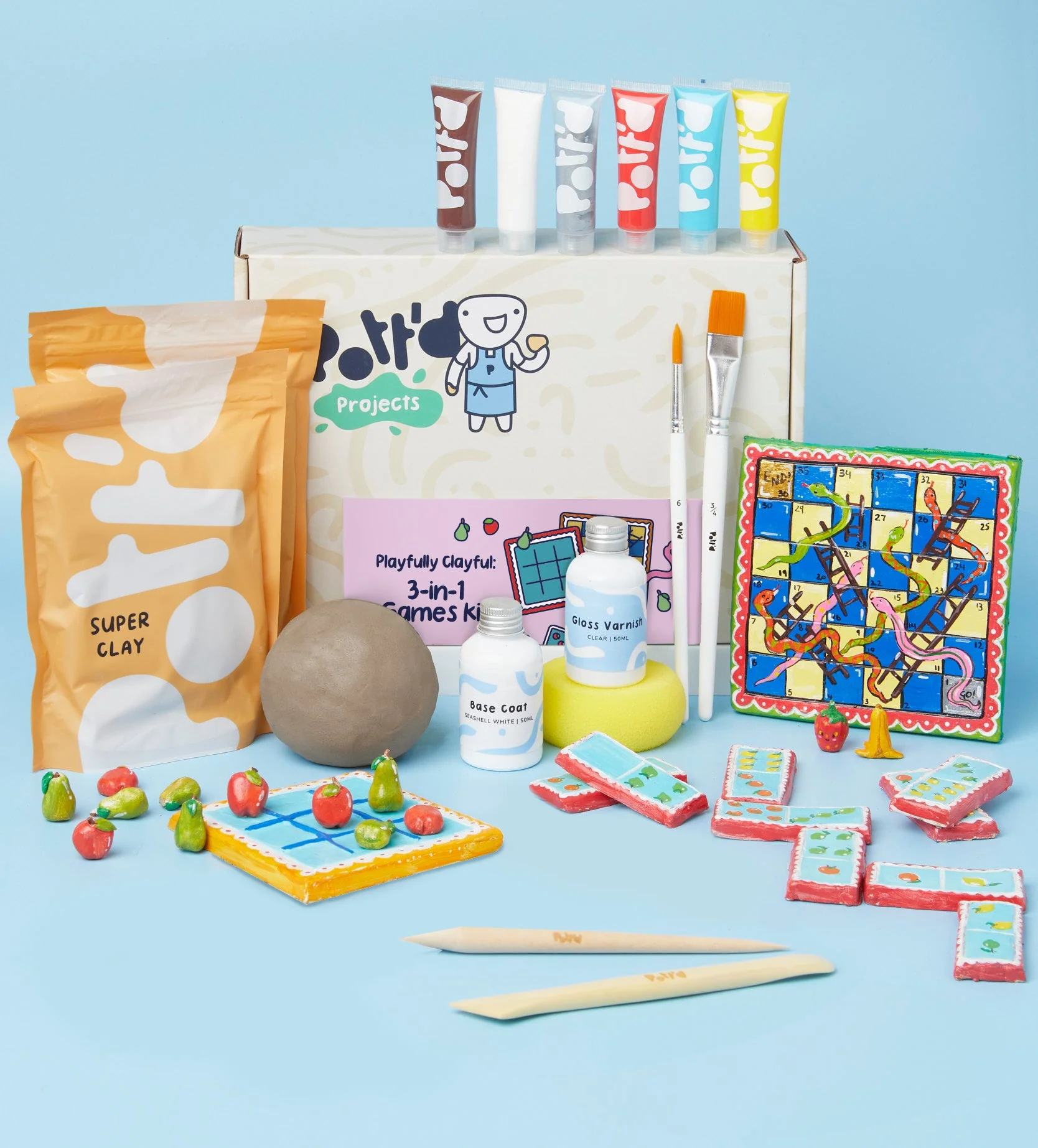 Playfully Clayful: 3-in-1 Games Kit - Image 2