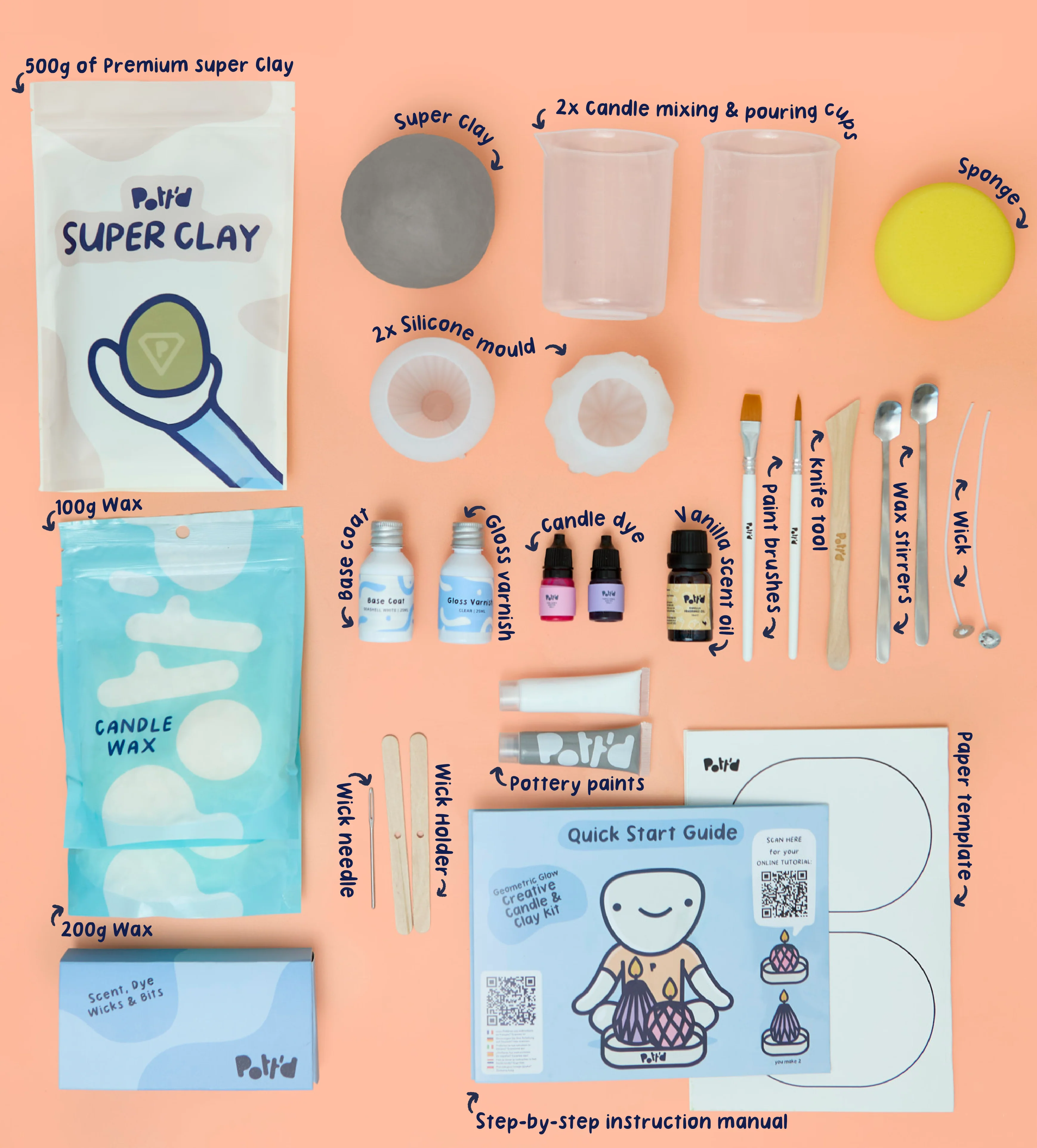 Creative Candle & Clay Kit - Image 16