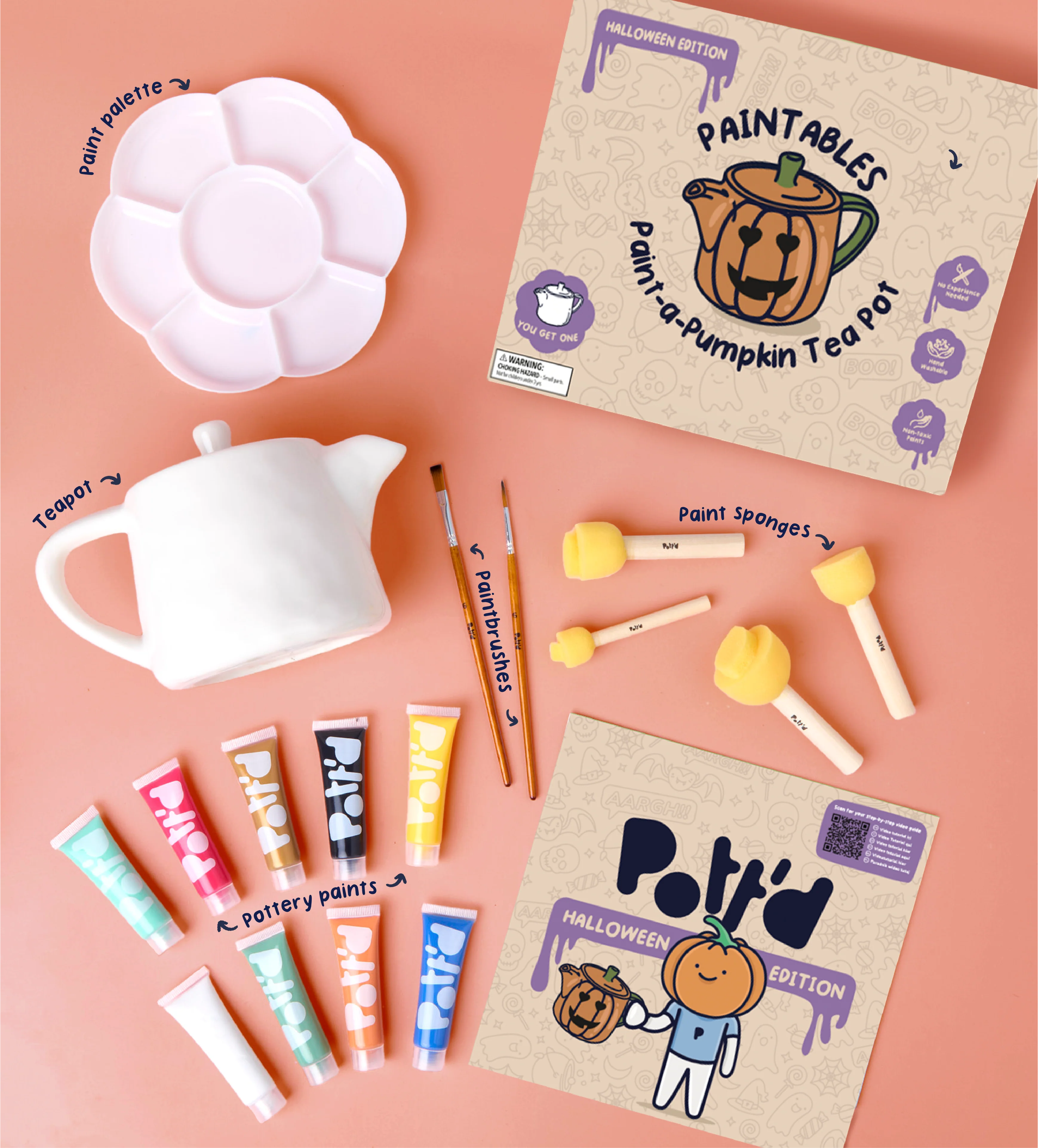 Spooky Sips: Halloween Paint-a-Tea Pot - Image 4