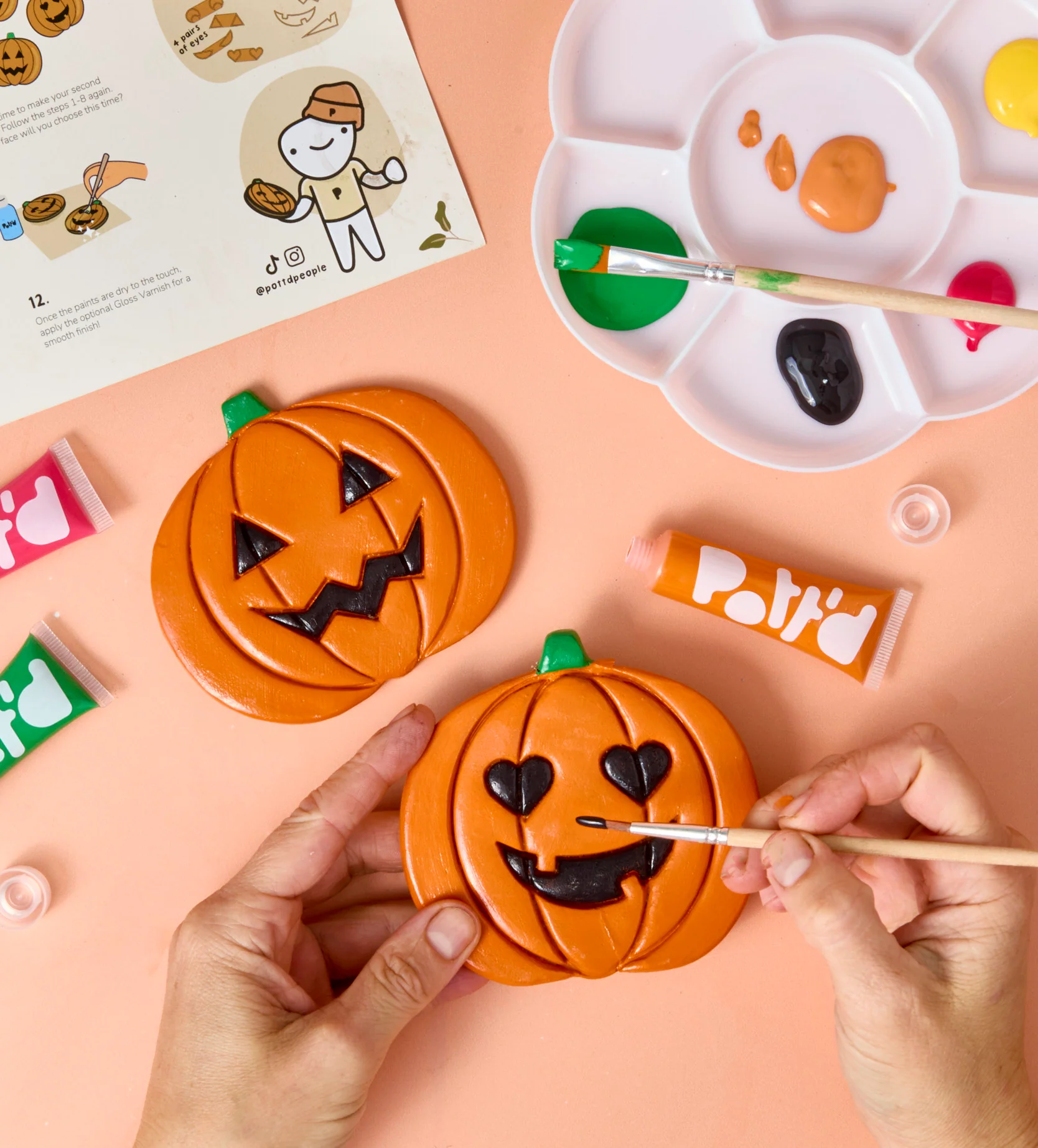Pumpkin Coaster Clay Kit - Image 4