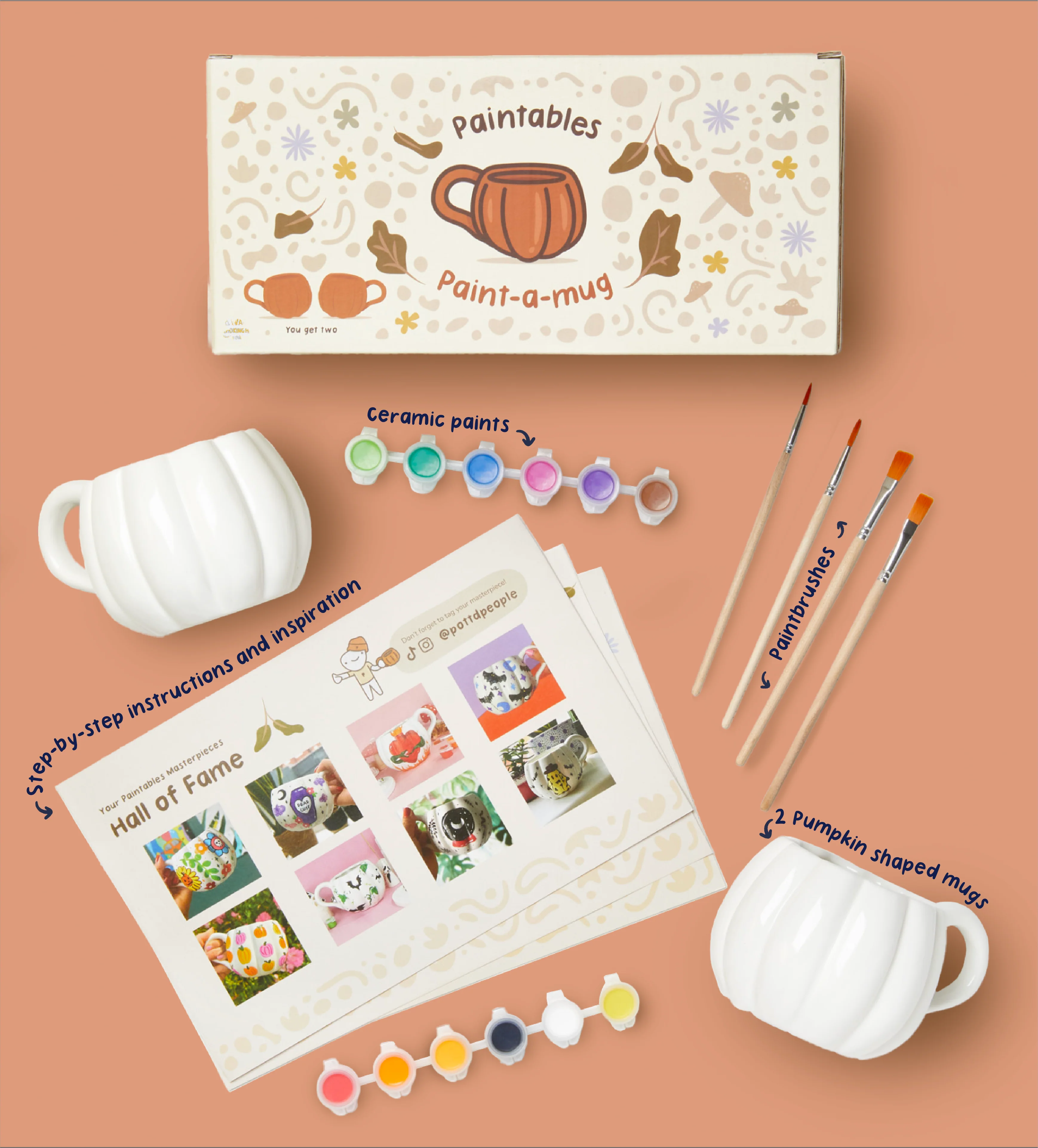 Pumpkin Paint-a-Mug x2 - Image 4